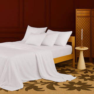Lisa Bamboo - White Flat Sheet