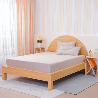 Ackly Bamboo - Beige Fitted Sheet - LOOMSHIRE - 1