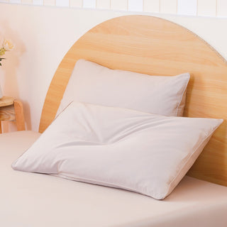 Ackly Bamboo - Beige Pillowcases Pair - LOOMSHIRE - 1