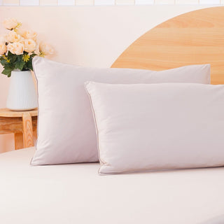 Ackly Bamboo - Beige Pillowcases Pair - LOOMSHIRE - 4