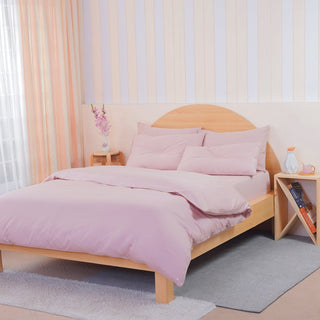 Ackly Bamboo - Blush Pink Duvet Cover - LOOMSHIRE - 1