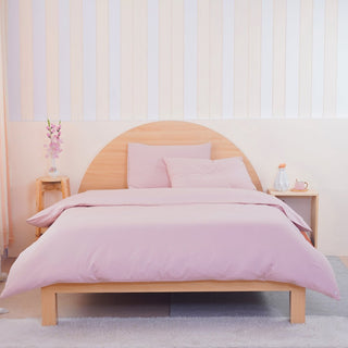 Ackly Bamboo - Blush Pink Duvet Cover - LOOMSHIRE - 4