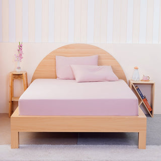 Ackly Bamboo - Blush Pink Fitted Sheet - LOOMSHIRE - 5