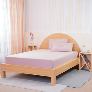 Ackly Bamboo - Blush Pink Fitted Sheet - LOOMSHIRE - 1