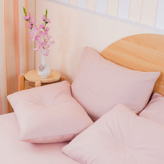 Ackly Bamboo - Blush Pink Pillowcases Pair - LOOMSHIRE - 5