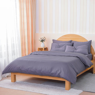 Ackly Bamboo - Charcoal Duvet Cover - LOOMSHIRE - 1