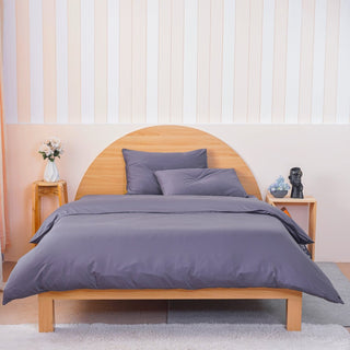 Ackly Bamboo - Charcoal Duvet Cover - LOOMSHIRE - 4