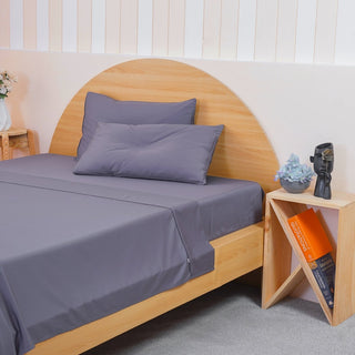 Ackly Bamboo - Charcoal Flat Sheet - LOOMSHIRE - 3