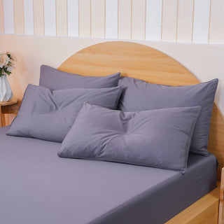 Ackly Bamboo - Charcoal Pillowcases Pair - LOOMSHIRE - 4