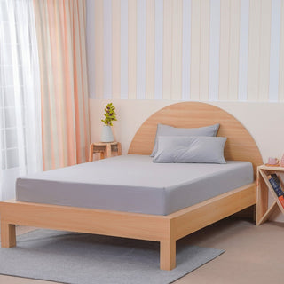 Ackly Bamboo - Dove Grey Fitted Sheet - LOOMSHIRE - 1