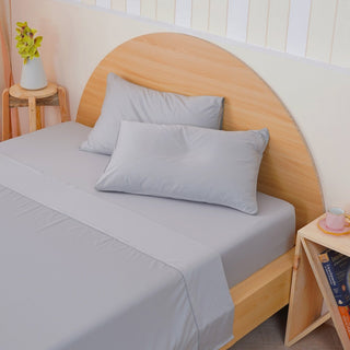 Ackly Bamboo - Dove Grey Flat Sheet - LOOMSHIRE - 3