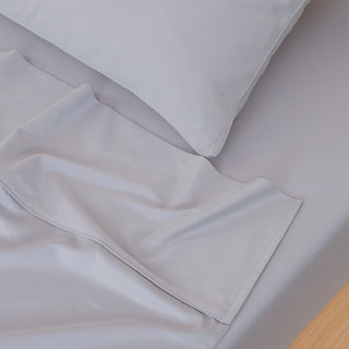 Ackly Bamboo - Dove Grey Flat Sheet - LOOMSHIRE - 5