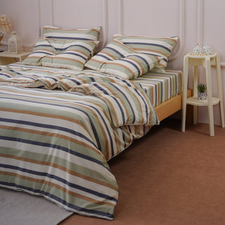 Ackly Bamboo - Harmony Stripe Duvet Cover - LOOMSHIRE - 5