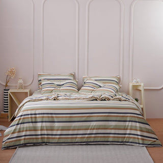 Ackly Bamboo - Harmony Stripe Duvet Cover - LOOMSHIRE - 1