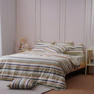 Ackly Bamboo - Harmony Stripe Duvet Cover - LOOMSHIRE - 6