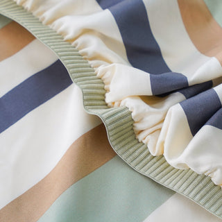 Ackly Bamboo - Harmony Stripe Fitted Sheet - LOOMSHIRE - 4