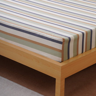 Ackly Bamboo - Harmony Stripe Fitted Sheet - LOOMSHIRE - 1