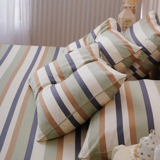 Ackly Bamboo - Harmony Stripe Pillowcases Pair - LOOMSHIRE - 3