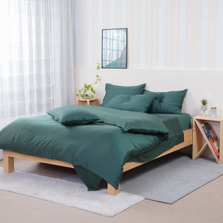 Ackly Bamboo - Royal Green Duvet Cover - LOOMSHIRE - 6