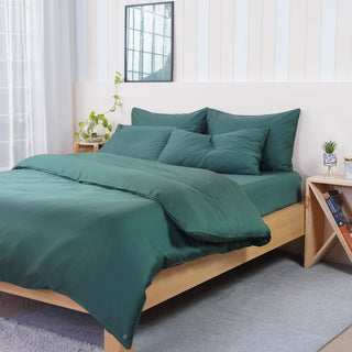 Ackly Bamboo - Royal Green Duvet Cover - LOOMSHIRE - 3