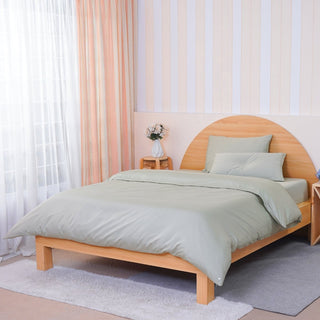 Ackly Bamboo - Sage Green Duvet Cover - LOOMSHIRE - 1