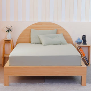 Ackly Bamboo - Sage Green Fitted Sheet - LOOMSHIRE - 6