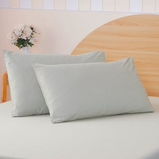 Ackly Bamboo - Sage Green Pillowcases Pair - LOOMSHIRE - 5