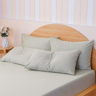 Ackly Bamboo - Sage Green Pillowcases Pair - LOOMSHIRE - 4