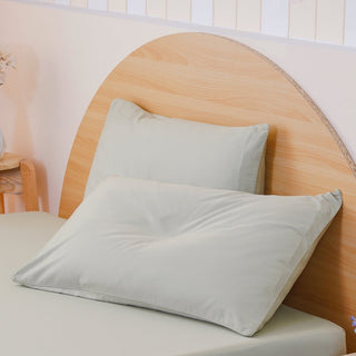 Ackly Bamboo - Sage Green Pillowcases Pair - LOOMSHIRE - 1