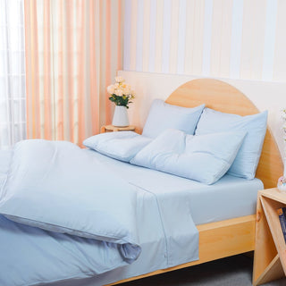 Ackly Bamboo - Sky Blue Duvet Cover - LOOMSHIRE - 2