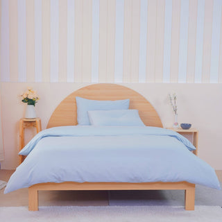 Ackly Bamboo - Sky Blue Duvet Cover - LOOMSHIRE - 4