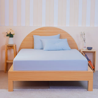 Ackly Bamboo - Sky Blue Fitted Sheet - LOOMSHIRE - 6
