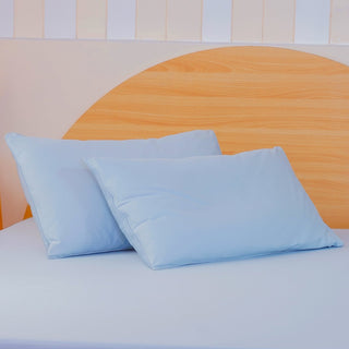 Ackly Bamboo - Sky Blue Pillowcases Pair - LOOMSHIRE - 5