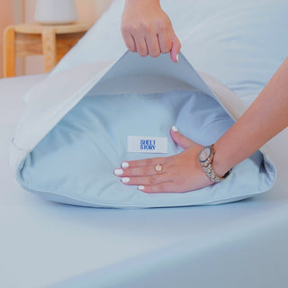 Ackly Bamboo - Sky Blue Pillowcases Pair - LOOMSHIRE - 2