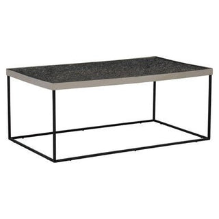 Akola Rectangle Coffee Table in Silver and Glass - LOOMSHIRE - 1