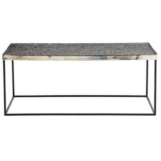 Akola Rectangle Coffee Table in Silver and Glass - LOOMSHIRE - 6