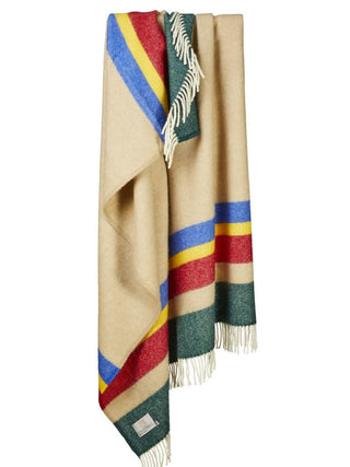 Alaska Stripe Pure New Wool Throw - Pop - LOOMSHIRE - 6