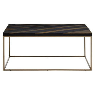 Aris Black And Gold Coffee Table - LOOMSHIRE - 3