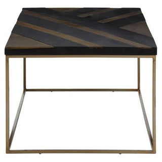 Aris Black And Gold Coffee Table - LOOMSHIRE - 2