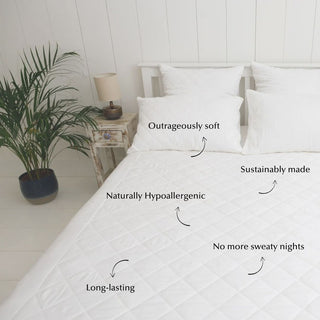 Bamboo Mattress Protector (Eucalyptus & Bamboo) - LOOMSHIRE - 4