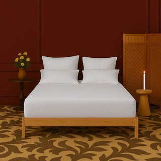 Lisa Bamboo - White Fitted Sheet