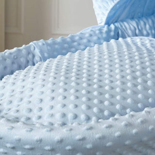 Blue Dimple Moses Basket Bedding Set - LOOMSHIRE - 1