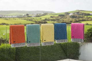 Boa Pure New Wool Throw - Pink - LOOMSHIRE - 3