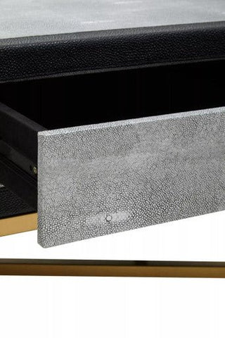 Cadiz Grey Shagreen Coffee Table - LOOMSHIRE - 8