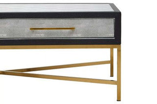 Cadiz Grey Shagreen Coffee Table - LOOMSHIRE - 6