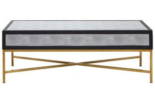 Cadiz Grey Shagreen Coffee Table - LOOMSHIRE - 5