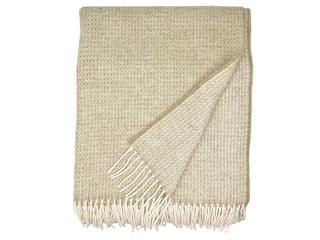 Clova Merino Lambswool Throw - Moss - LOOMSHIRE - 1