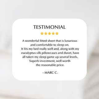 Cool & Comfy Silk Fitted Sheet (Eucalyptus) - LOOMSHIRE - 7