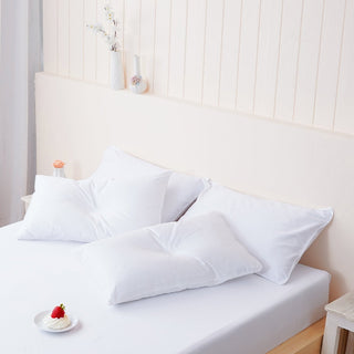 Cotton - White Pillowcases Pair - Loomshire