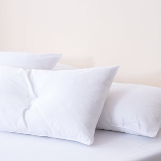 Cotton - White Pillowcases Pair - Loomshire